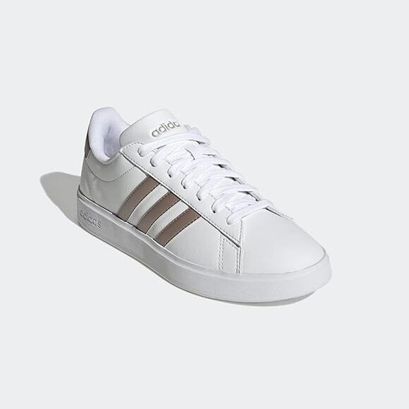 NWT Adidas Womens Grand Court 2.0 Sneakers,White-Size 9.5 - Picture 2 of 6